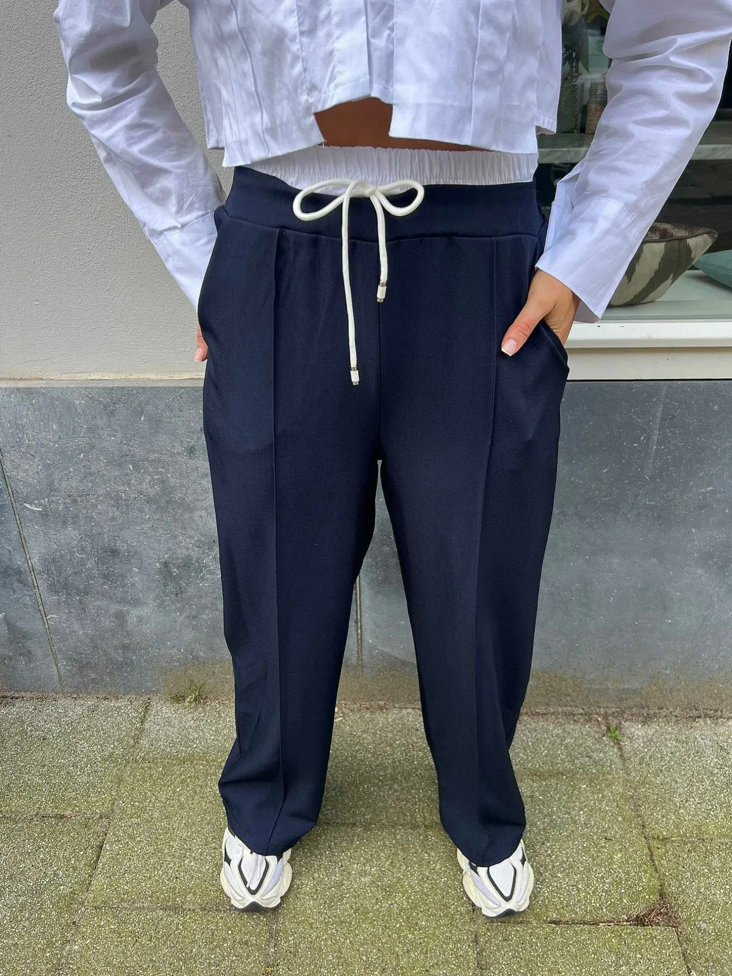 LOF Boutique Broeken>Alexis Pantalon Navy