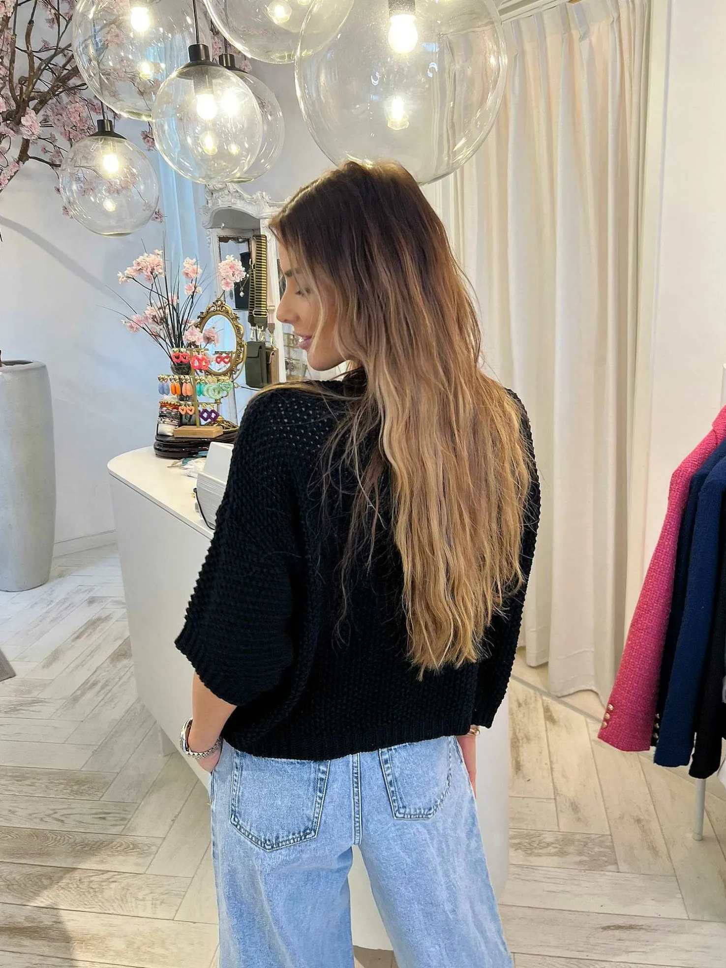 LOF Boutique Vesten>Aya Vest Black