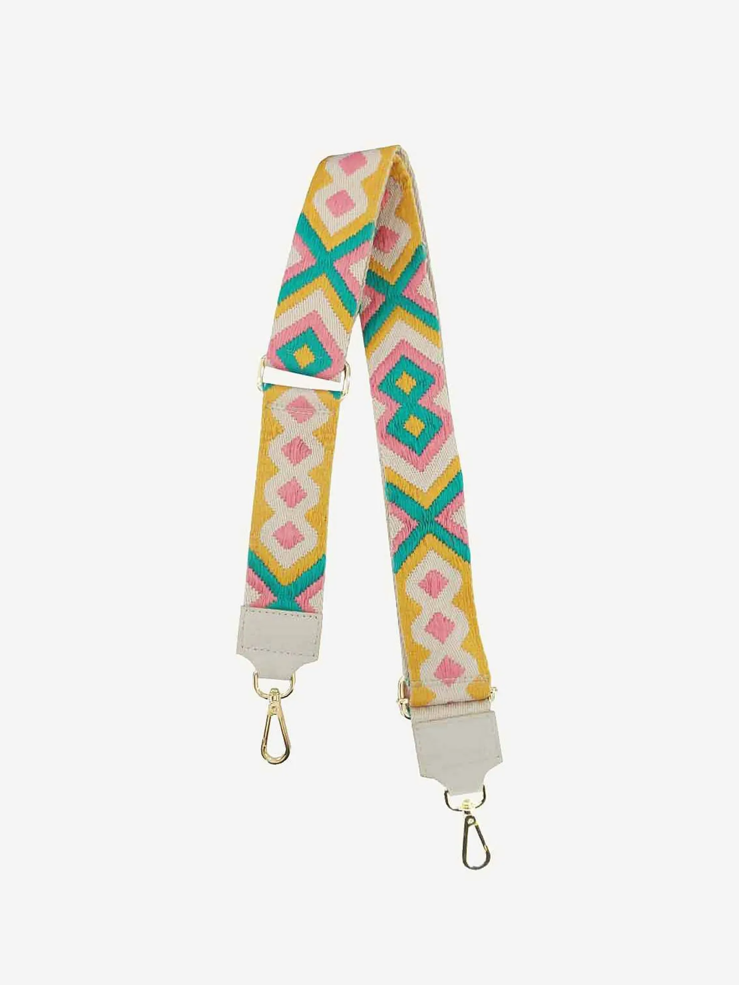 LOF Boutique Riemen>Bag Strap Aztec Pink & Green