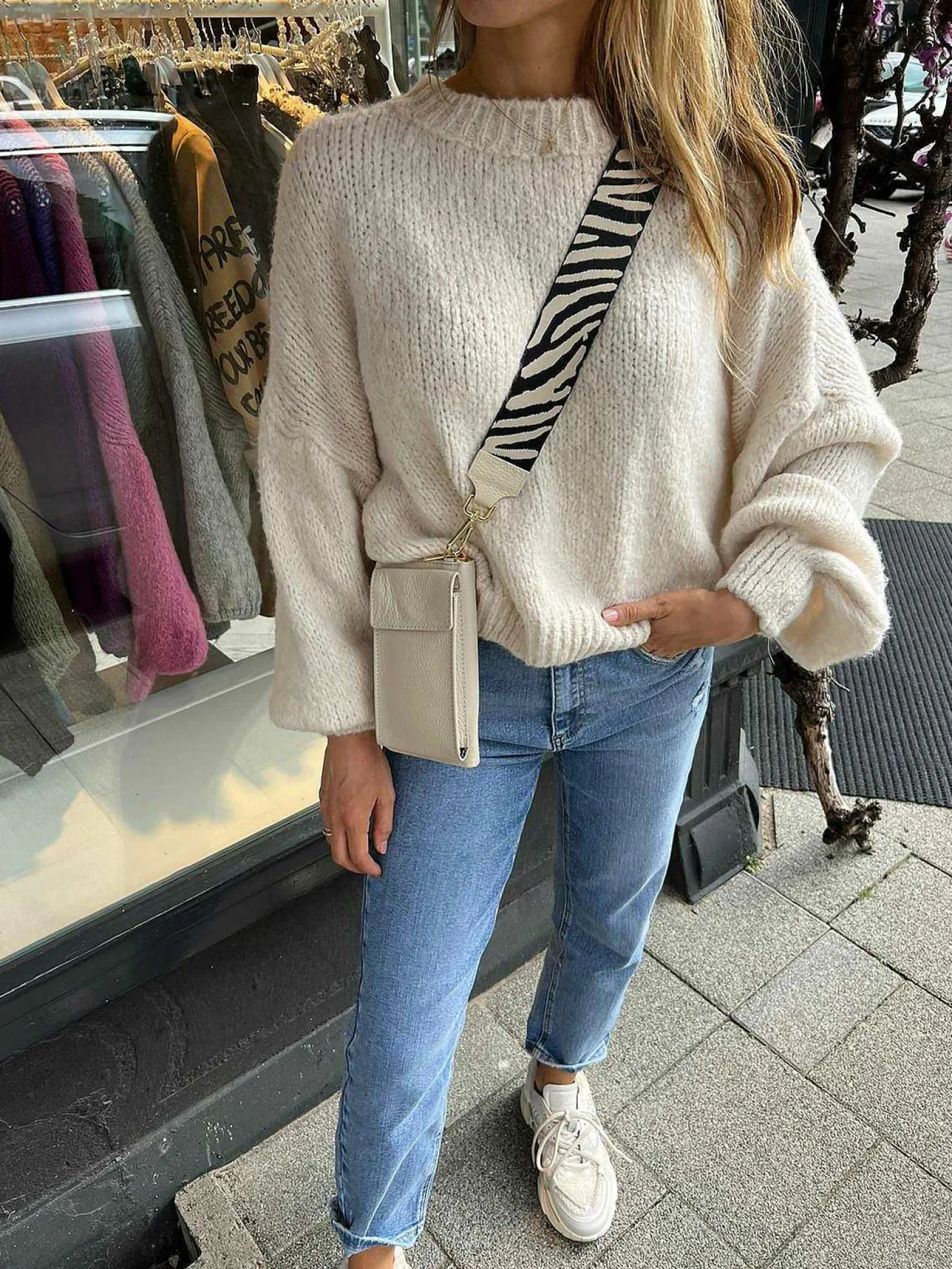 LOF Boutique Riemen>Bag Strap Zebra Beige