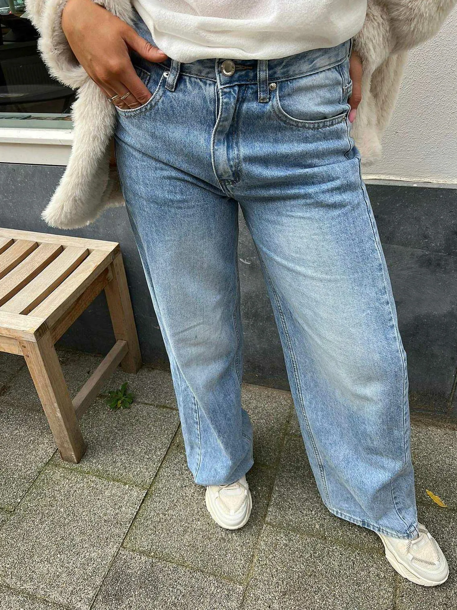 LOF Boutique Broeken>Baggy Wide Fit Jeans