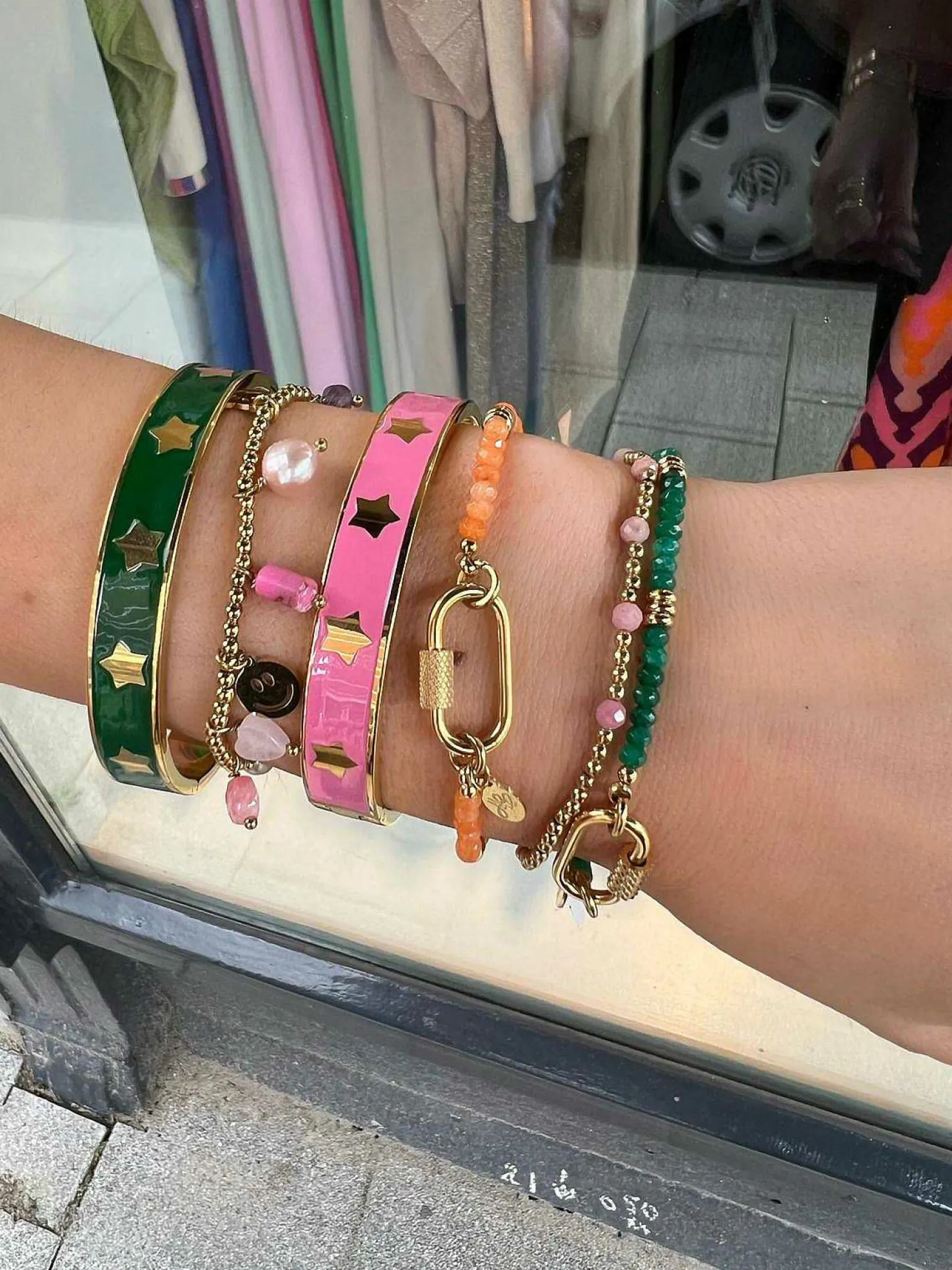 LOF Boutique Armbanden>Bangle Bracelet Green