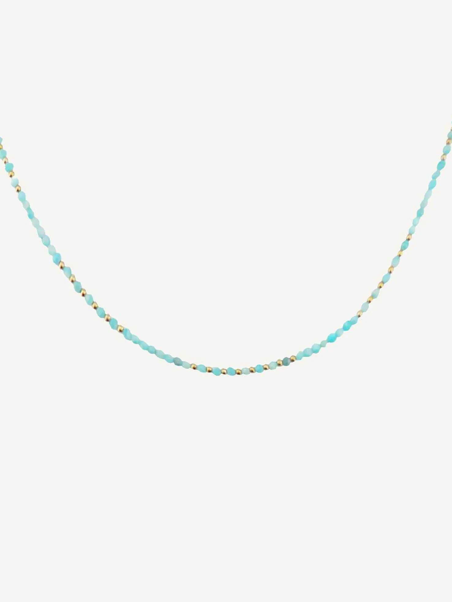 LOF Boutique Kettingen>Beads Necklace Blue & Gold