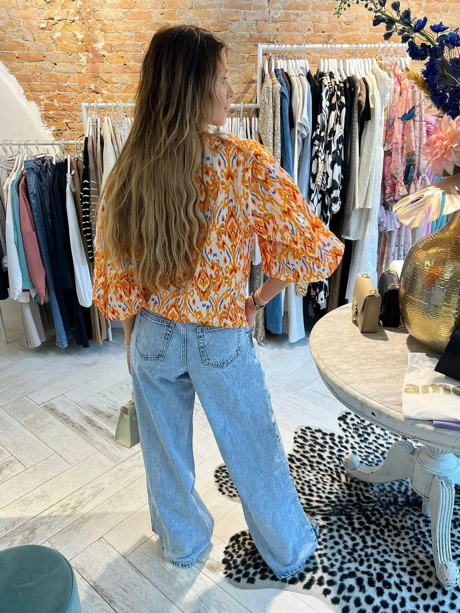LOF Boutique Tops & Blousjes>Blaire Blouse Orange