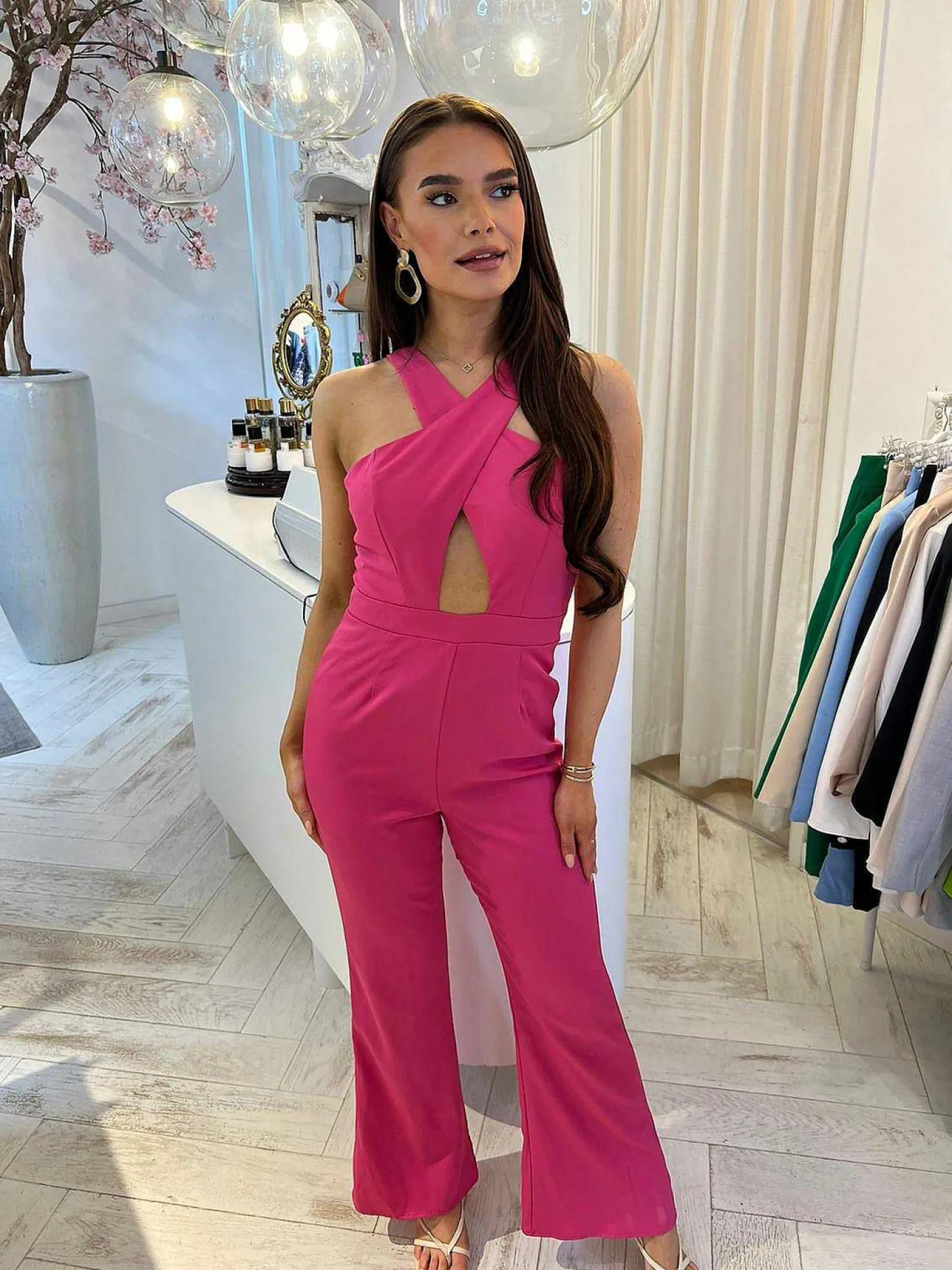 LOF Boutique Jumpsuits>Cassie Jumpsuit Pink