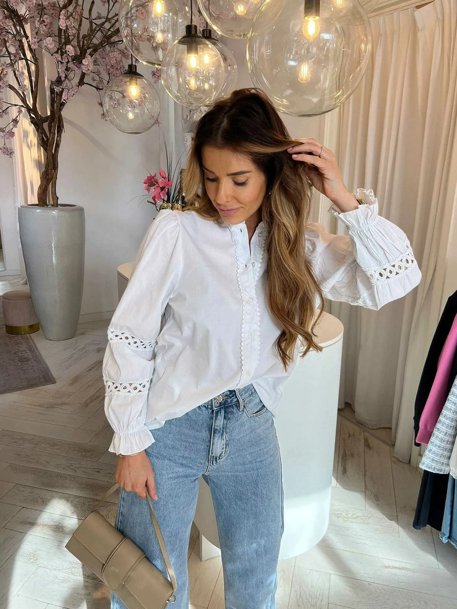 LOF Boutique Tops & Blousjes>Eline Blouse Off White