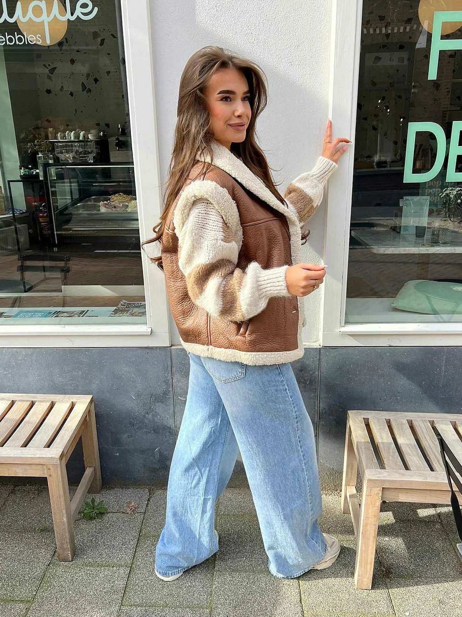LOF Boutique Gilets>Emma Lammy Gilet Choco