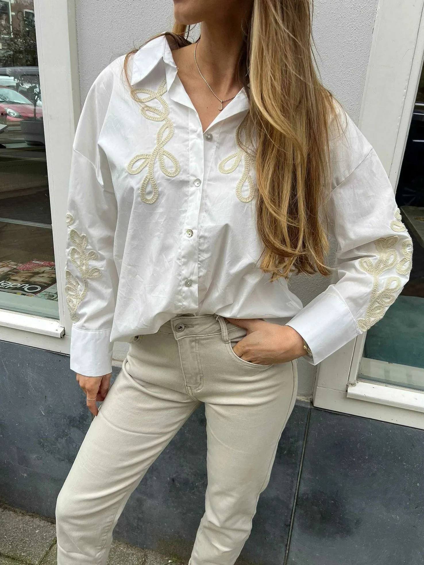 LOF Boutique Tops & Blousjes>Eveline Blouse White