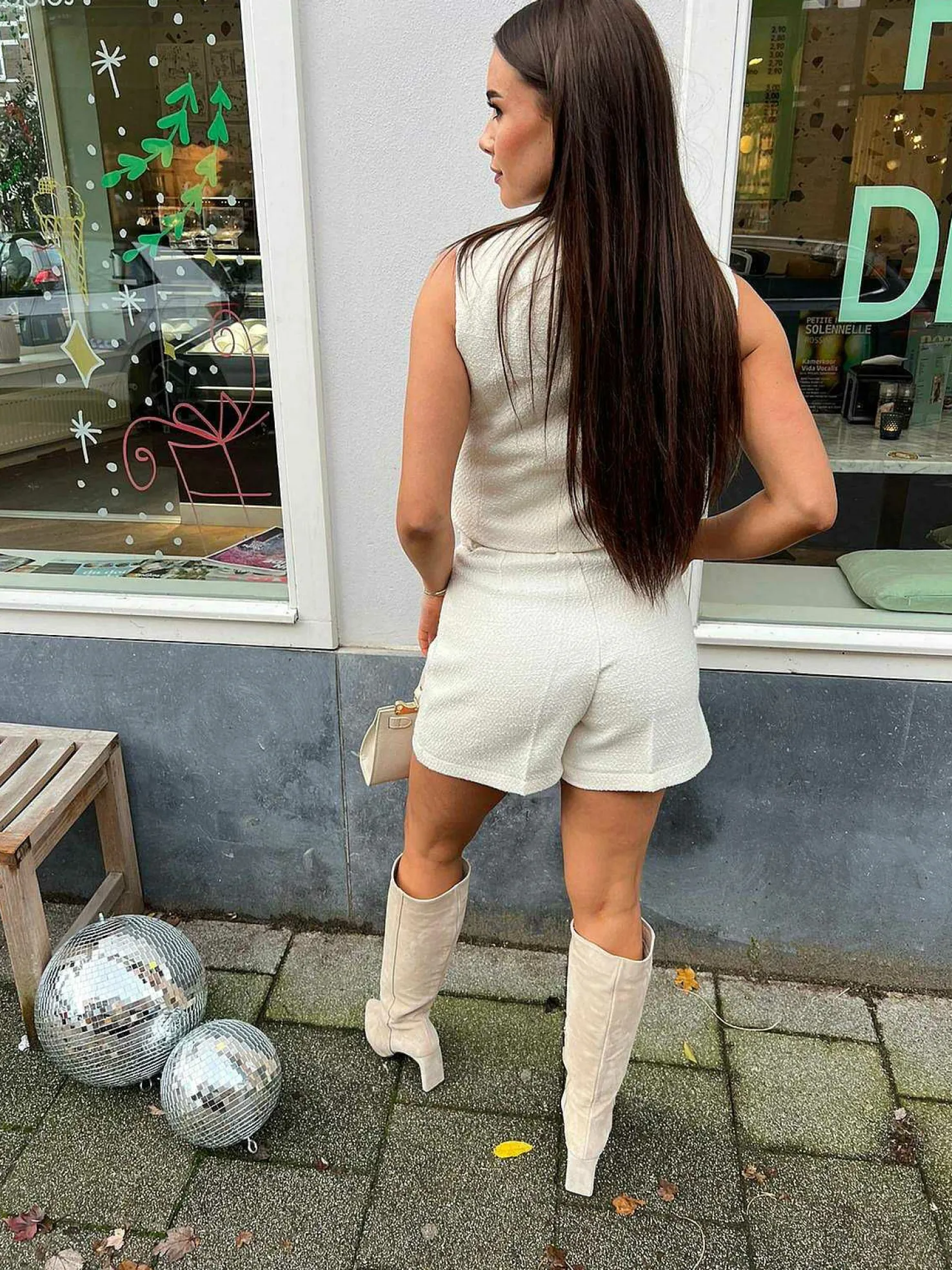 LOF Boutique Shorts>Georgie Short Off White