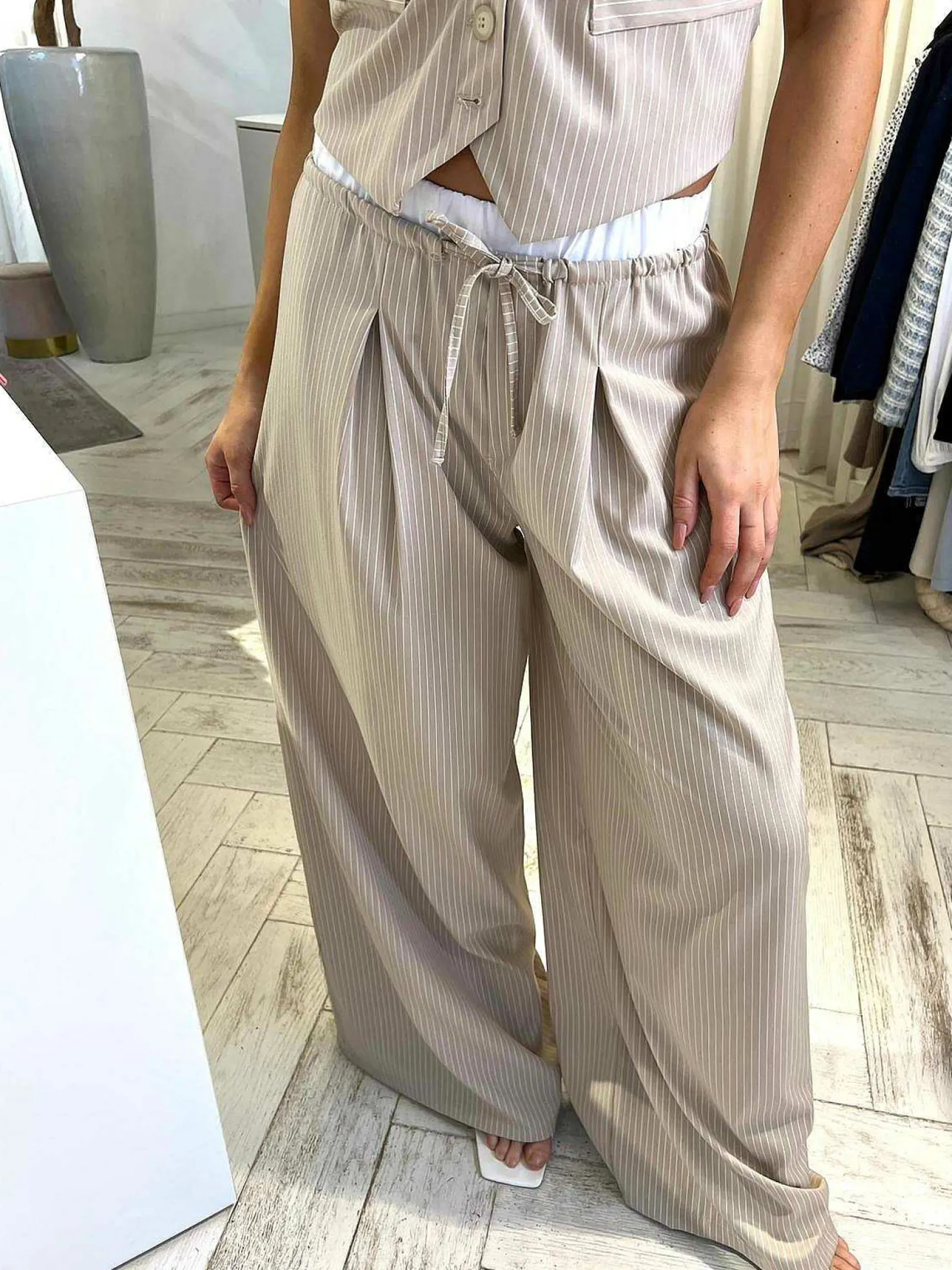 LOF Boutique Broeken>Indy Pantalon Beige