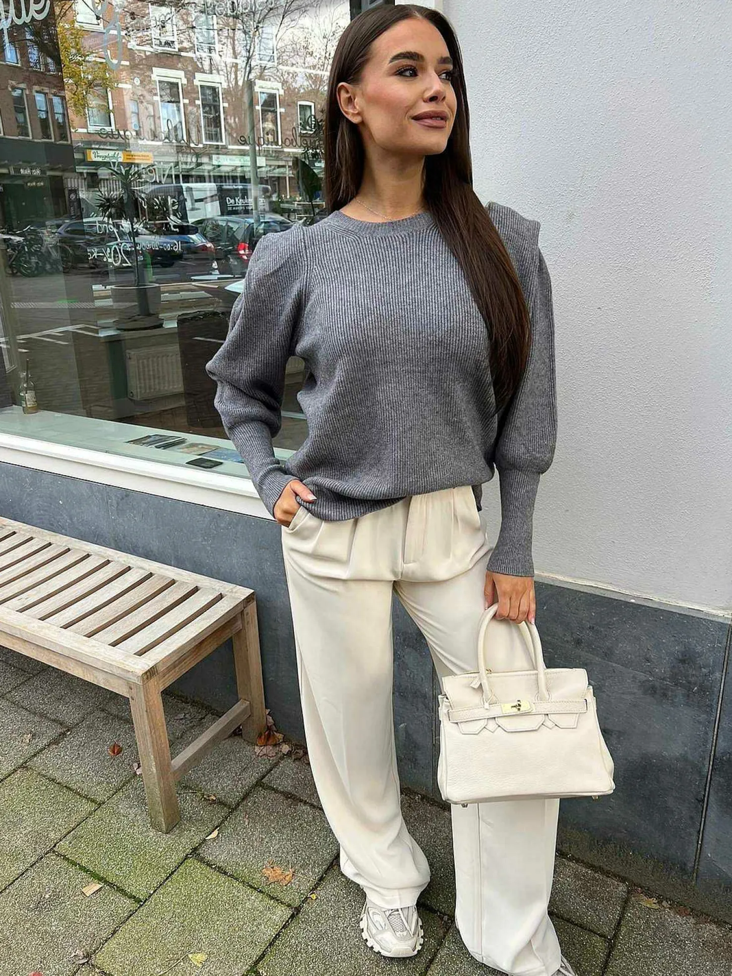 LOF Boutique Truien>Isa Sweater Grey