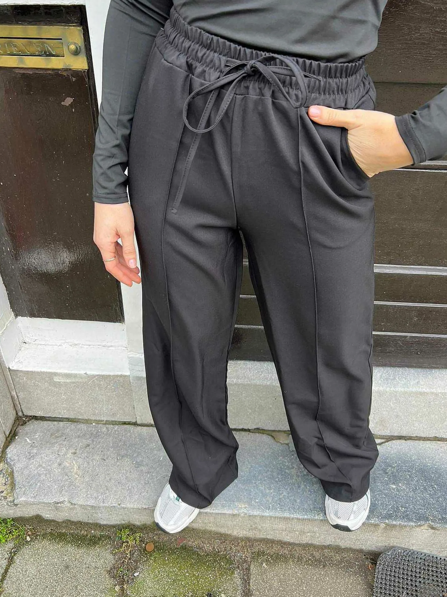 LOF Boutique Broeken>Jaimie Pantalon Black