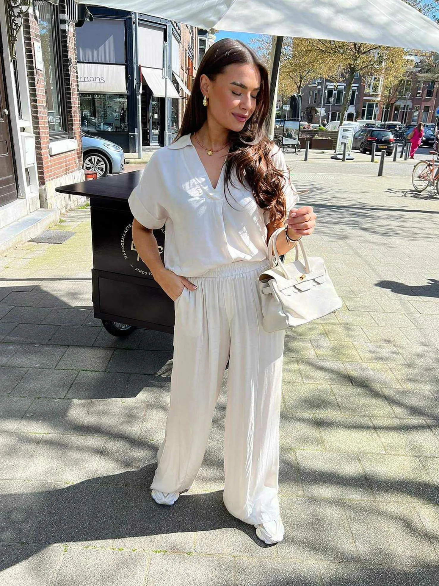 LOF Boutique Sets>Joya Sliky Set Off White