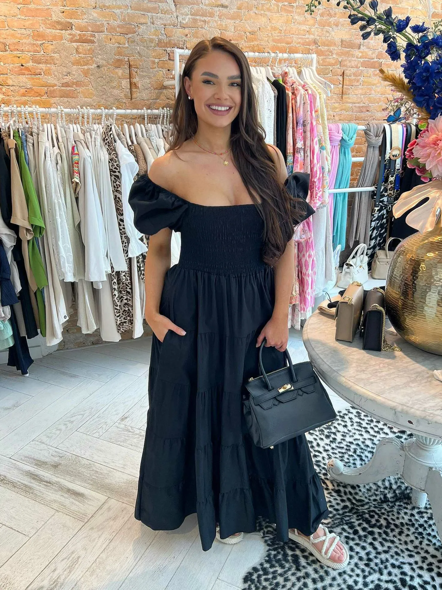 LOF Boutique Jurken>Loua Maxi Dress Black