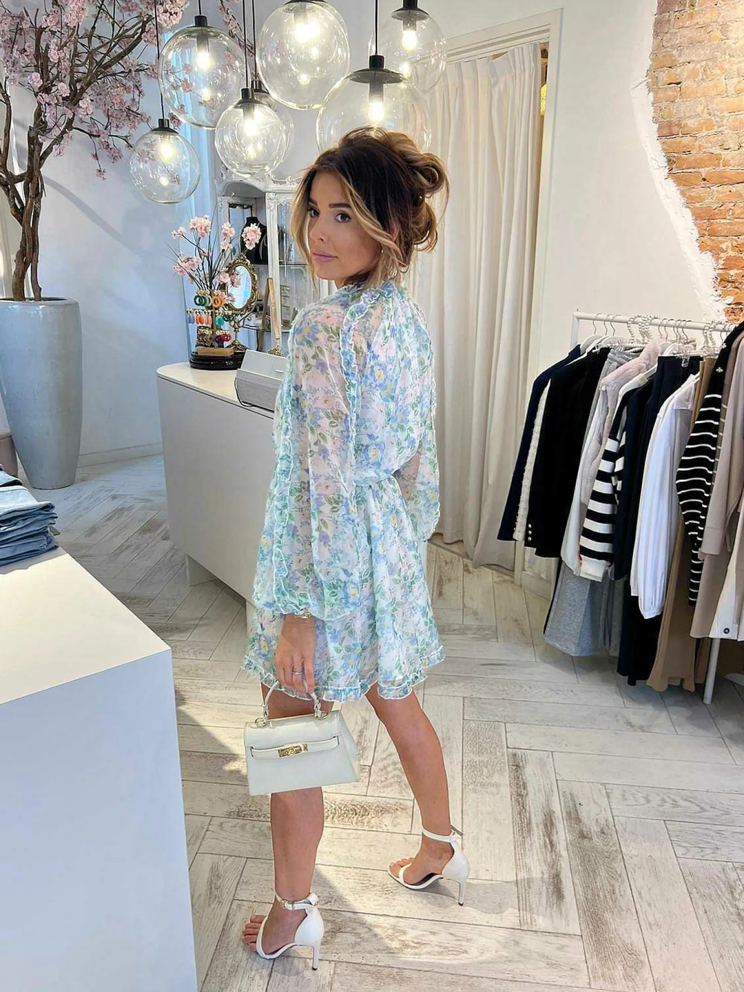 LOF Boutique Jurken>Lynn Summer Dress Blue