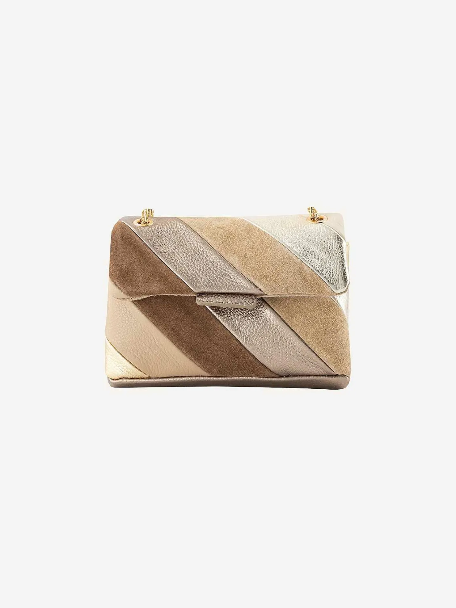 LOF Boutique Tassen>Rainbow Bag Small Bronze