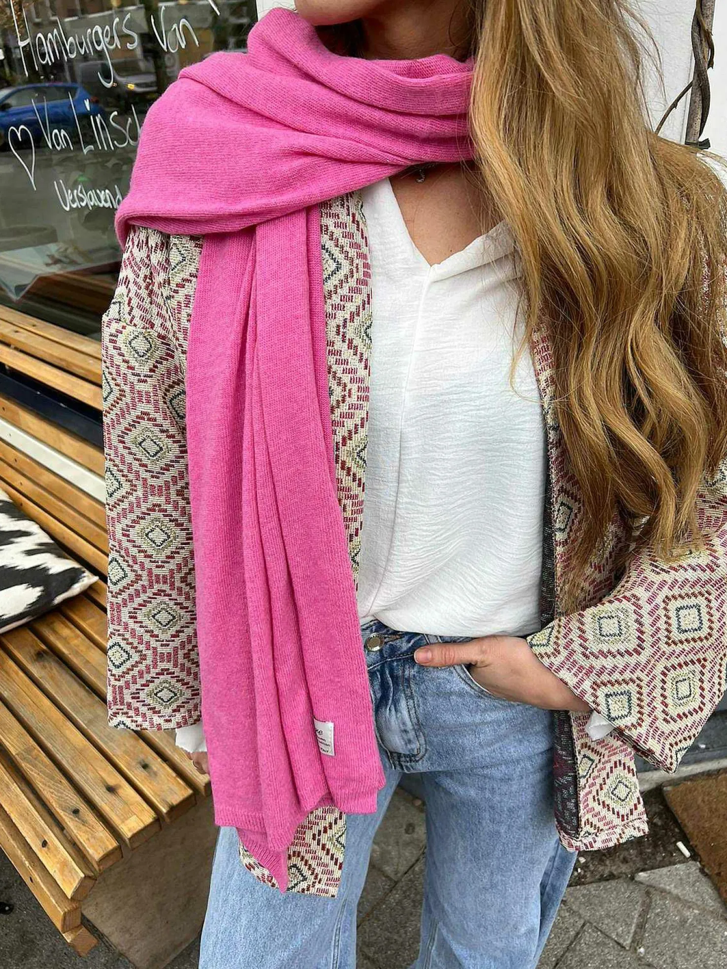 LOF Boutique Mutsen & Sjaals>The Supersoft Scarf Pink