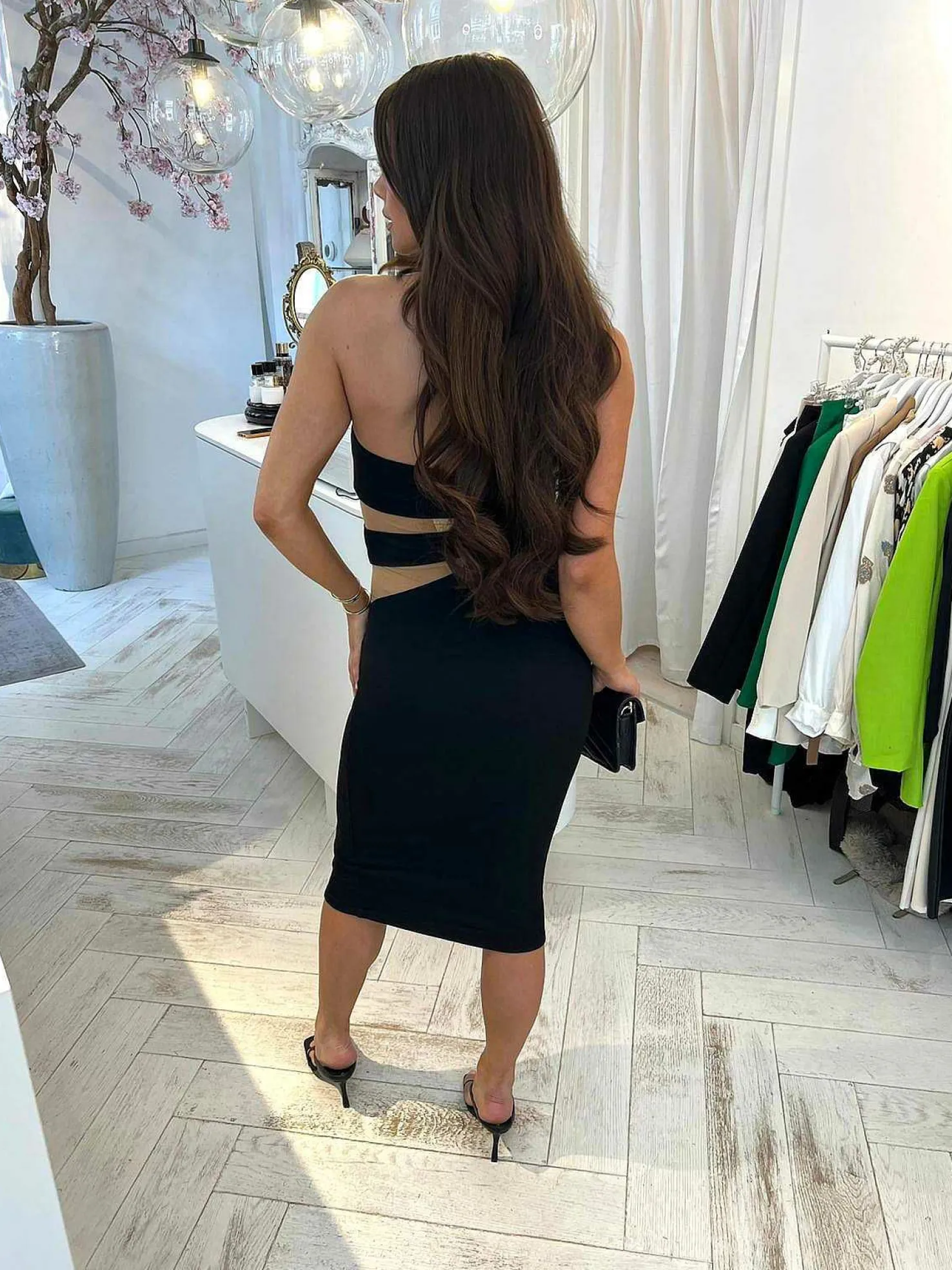 LOF Boutique Jurken>Unique Zola Dress Black