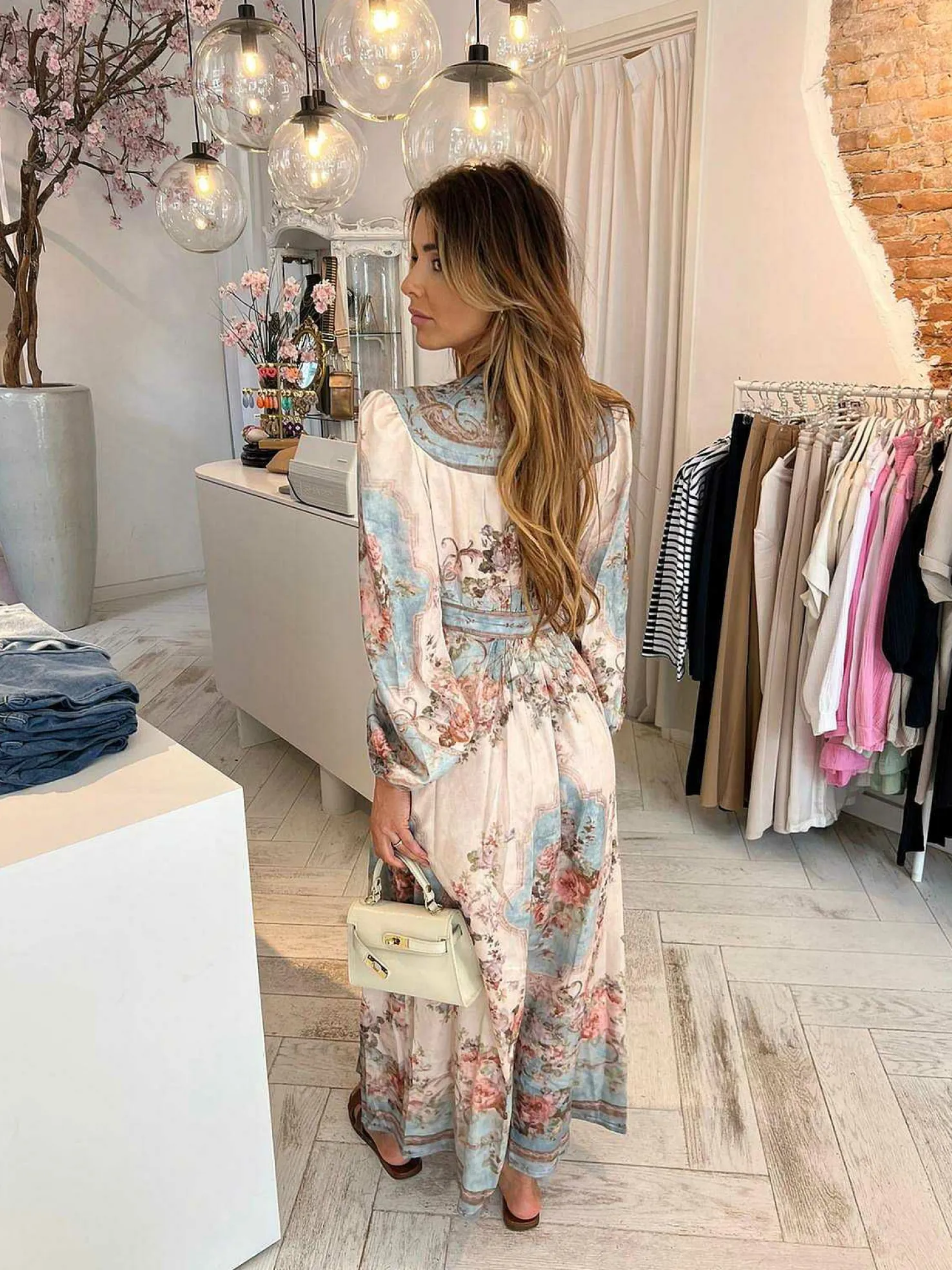 LOF Boutique Jurken>Valerie Maxi Dress Blue