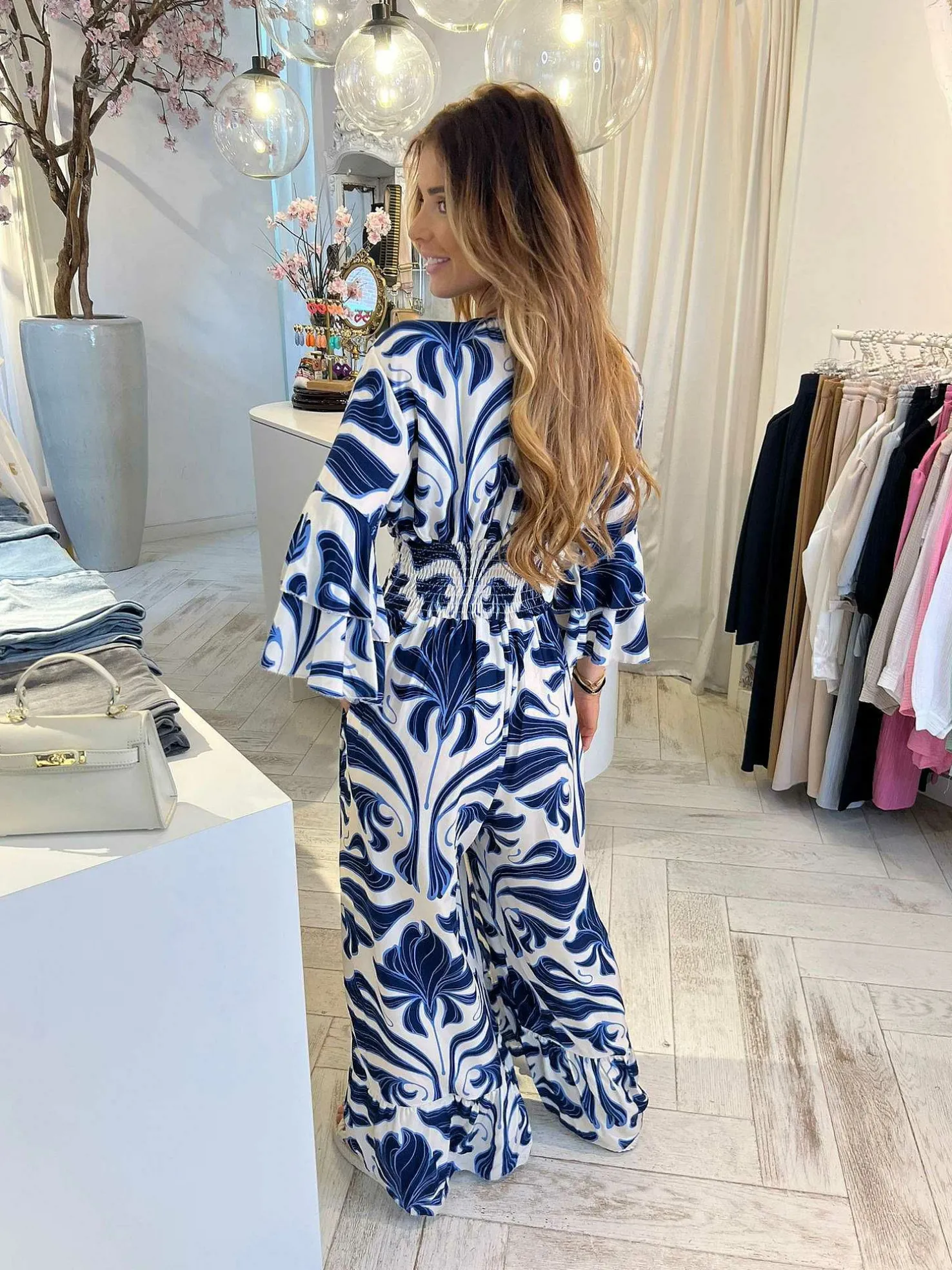 LOF Boutique Jumpsuits>Zoe Jumpsuit Ocean Blue